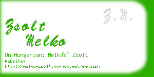 zsolt melko business card